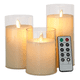 thumbnail image 1 of 3 Velas s Led Grande Flama Vaso de Cristal, 1 of 5