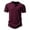Wine, variant on Men's Short Sleeve Front Placket Muscle T-Shirts Casual Slim Fit Stretch Tee Henley Outdoor Textured Tee Shirts Wine S