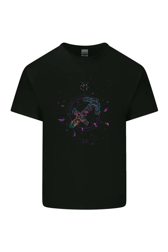 Sagittarius Star Sign Zodiac Astrological Astrology Light Cotton Tee Top,for unisex up to 5XL