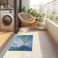 thumbnail image 4 of Yayeee Doormat for Indoor Entrance 32" x 20" Non Slippery Floor Rug, Blue Sky and River, 4 of 8