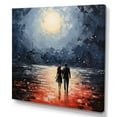 thumbnail image 2 of Designart "Beach Seaside Romance painting" Beach Wall Art Print, 2 of 5
