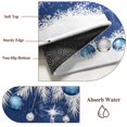 thumbnail image 2 of Navy Blue Christmas Tree Kitchen Runner Rug 2x6 Washable Runners for Hallway Non Slip Snowflake Balls Xmas Pine Needle Large Area Rug Indoor Floor Carpet for Bathroom Laundry Entryway Bedroom, 2 of 8