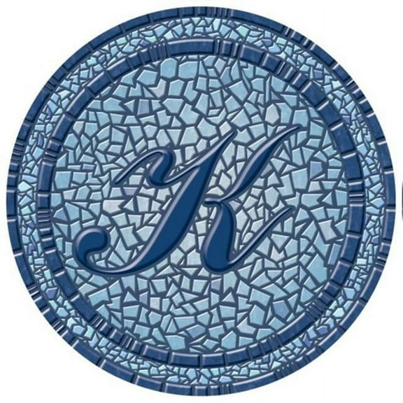 29 in. dia. Monogram Mosaic Poolsaic Mat- K