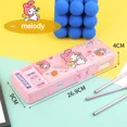 thumbnail image 1 of New Sanrio Stationery Box Kuromi Melody Stationery Box Password Lock Multi Functional Large Capacity Pencil Box Children's Gift melody, 1 of 6
