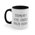 thumbnail image 3 of Stepmom Gifts Two-Tone 11oz Mug "Stepmom's love, gentle breeze peace.", 3 of 4
