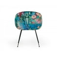 thumbnail image 5 of Modrest Roxann Contemporary Floral Velvet Dining Chair, 5 of 5