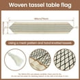 thumbnail image 2 of Jokapy Woven Macrame Table Runner with Tassels, Boho Wedding Table Decor, Beige, 12"W x 72"L, 2 of 10