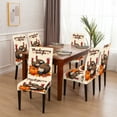 thumbnail image 6 of Hometravel Autumn Chair Covers Set, Thanksgiving Turkey Pumpkin Pattern Slipcovers, Detachable Washable Protective Covers for Dining Chairs, Party, Event Decor, 6 of 6