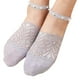 thumbnail image 1 of Calcetines bajos antideslizantes transpirables de encaje perlado para mujer, poliéster, un par, 1 of 6