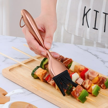 

ruhuadgb Cooking Brush Eco-friendly Baking Tool Silicone BBQ Cooking Pastry Oil Brush Healthy High Quality for Party
