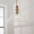 thumbnail image 4 of 1 Light Pendant In Modern Style-10.25 Inches Tall And 14 Inches Wide-Aged Brass Finish    -Traditional Installation Capital Lighting 345811Ad, 4 of 5