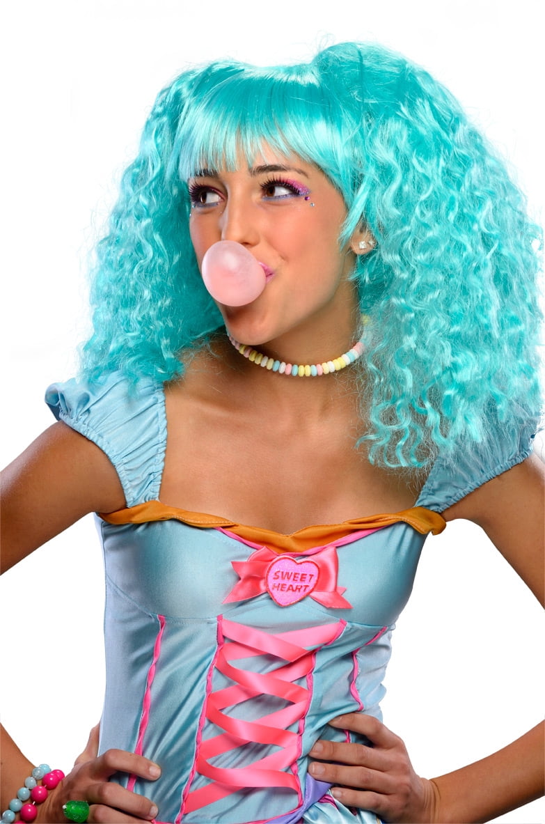 Bubble Gum Costume Wig Adult Green