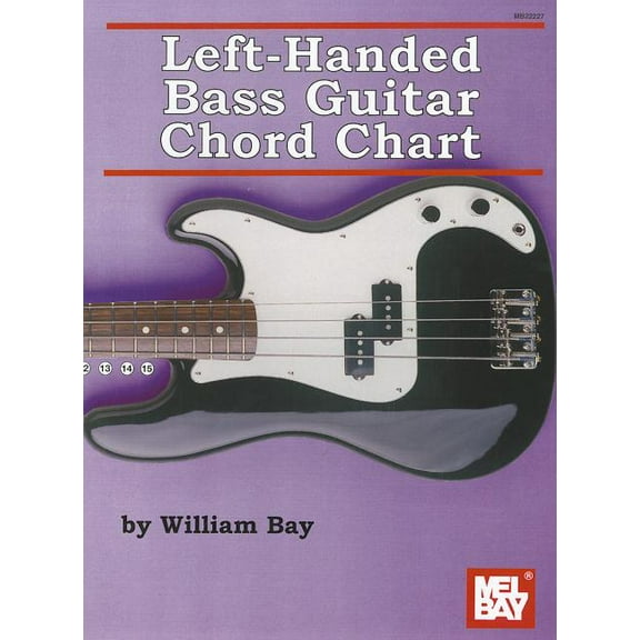Left-Handed Bass Guitar Chord Chart, (Paperback)