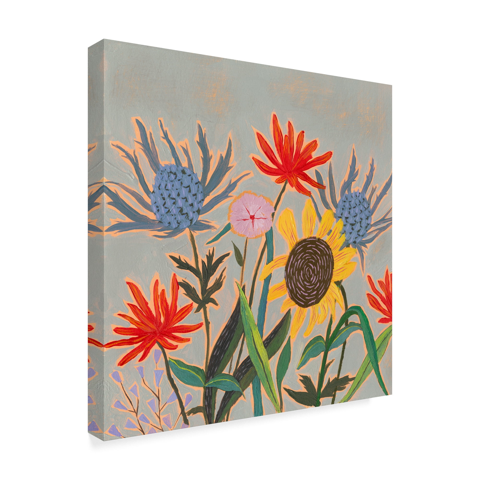 Trademark Fine Art 'Thistle Bouquet II' Canvas Art by Victoria Borges