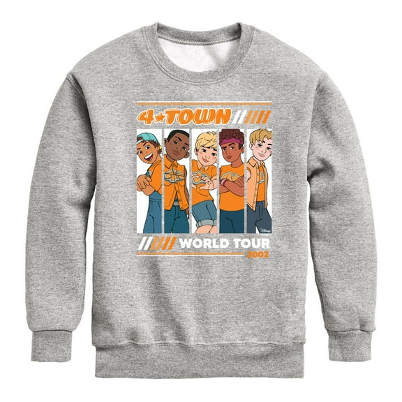 Turning Red - 4 Town 2002 Tour - Youth Crewneck Fleece Sweatshirt