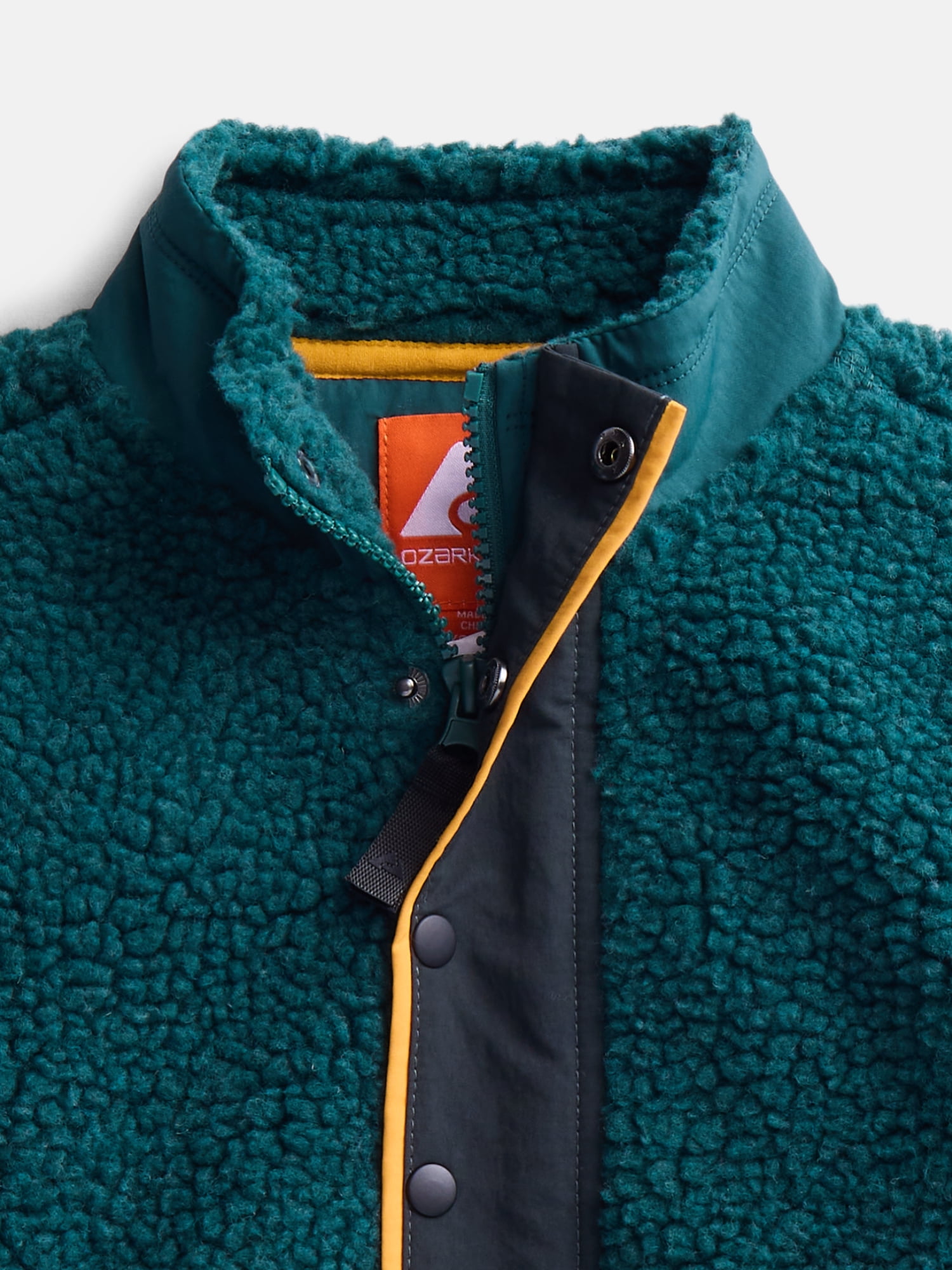 Ozark Trail Boy's High Pile Fleece Jacket, Sizes 4-18 & Husky
