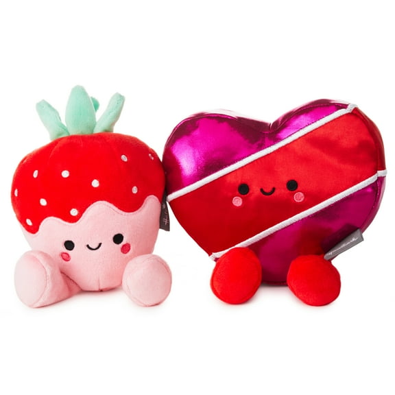 Hallmark Better Together Strawberry and Chocolates Magnetic Plush Toys, 5.5"