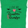 thumbnail image 4 of Inktastic I Love My Grandma and Grandpa Heart and Arrows Boys or Girls Baby Bodysuit, 4 of 5