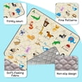 thumbnail image 2 of Alfombra de juego para bebés FUGWU 127 x 127 cm, suave y antideslizante, color beige, 2 of 7