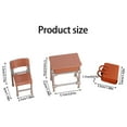 thumbnail image 3 of 4PCS Educational Dollhouses Furniture School Desk Chair Backpack Set Realistic 1:12 Scale Miniatures, 3 of 9