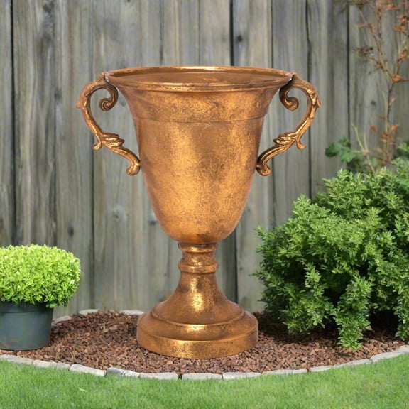 Colleen Metal Gold Planter