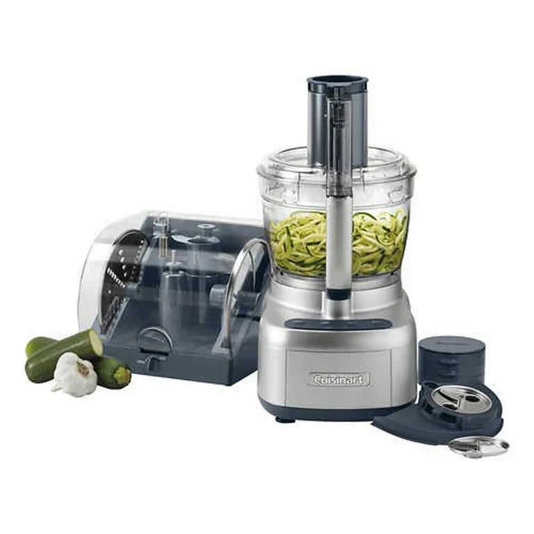 FP-1300SVWS Cuisinart Elemental 13-Cup Food Processor with Spiralizer and  Dicer, Silver