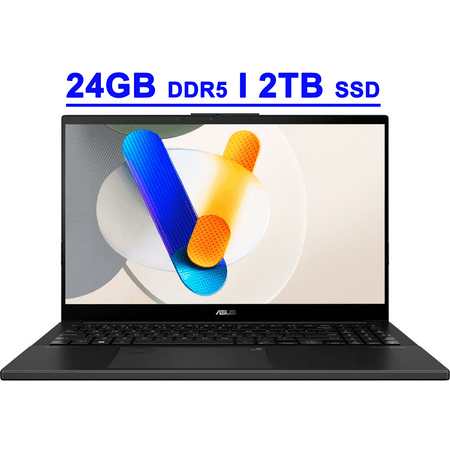 Asus Vivobook Pro 15 OLED Premium Creator Laptop 15.6" FHD OLED 600nits 100% DCI-P3 Intel 16-core Ultra 7 155H 24GB DDR5 2TB SSD GeForce RTX 3050 Backlit Thunderbolt Harman/Kardon Fast Charge Win11