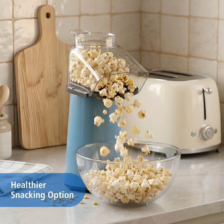 Mainstays 10-Cup Popcorn Machine, Oil-Free Hot Air Popper Popcorn