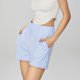 thumbnail image 4 of MKLEKYY Pantalones cortos deportivos para mujer, informales, de verano, para yoga, correr, entrenamiento, con bolsillos laterales divididos, cómodos, elásticos, transpirables y ligeros., 4 of 5