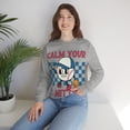 thumbnail image 2 of Retro Calm Your Mitts Funny Baseball Sweatshirt Baseball Mom Shirt Gift, 2 of 6