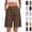 Coffee, variant on Vivianyo HD Women's Quick Dry Drawstring Cargo Bermuda Shorts, Summer Multi Pocket Outdoor Shorts for Women, High Waisted Knee Length Bottoms for Hiking and Daily Outings, Sizes S-2XL