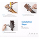 thumbnail image 4 of Clavijas De Afinación Para Guitarra Eléctrica O Acústica 6 pzs, plata, 4 of 5