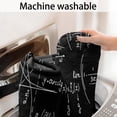thumbnail image 5 of Math Equations Symbols Black Pattern Bathroom Rugs Mat,Non Slip Microfiber Bathroom Rug,Rubber Backing,Soft Bathroom Mats for Bathroom Floor,Tub and Shower,20x32in(50x80cm), 5 of 5