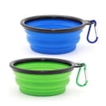 thumbnail image 1 of cuencos portátiles para perros, cuencos plegables para perros, cuencos de viaje para perros y cuencos para gatos (350 ml, azul y verde), 1 of 5
