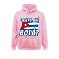 thumbnail image 3 of Sudadera con capucha con estampado de la bandera cubana, camisa divertida con frase "Cuban say", Sudadera con capucha para estudiantes, ropa de calle, 3 of 5