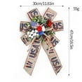 thumbnail image 3 of SUSHANG Patriotic Bows for Wreaths Large Burlap Red White Blue Stripe Stars Bow for 4th of July Independence Day Decor,Decorations Bunting Indoor Outdoor Decor and Patriotic Party, 3 of 4