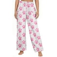 thumbnail image 5 of Tnhcen Women's Cute Puppy Paw Print Flannel Pajama Pants Fleece Thermal Sleepwear with Pockets Elastic Waistband Soft Lounge Pants S-3XL Multiple Colors Available, 5 of 5