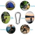 thumbnail image 4 of 2PCS Heavy Duty Spring Snaps Hook 5.5'' Carabiner Stainless Steel M12 Caribeaner Clips for Hiking Camping Fishing Climbing Traveling Swing Hammock Gym Dog Leash, 4 of 5