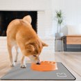 thumbnail image 6 of SLYNSHome Pet Feeding Mat - 15.7x23.6 inch - Pet Placemat - Non Slip,Quick Absorbent and Dry - Soft Dog Food Mats Cat Rugs Pet Supplies & Accessories (Gray), 6 of 7