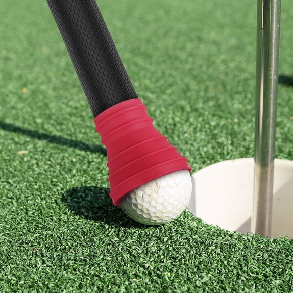 FESTFENDS Golf Gripper Claw Sucker Tools for Ball Pickup and Putter Grip Red 1Set
