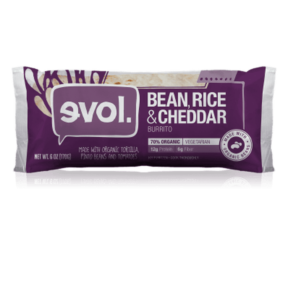 Evol Classic Burrito with Beans Rice & Cheddar Cheese 6.0Ounce (12