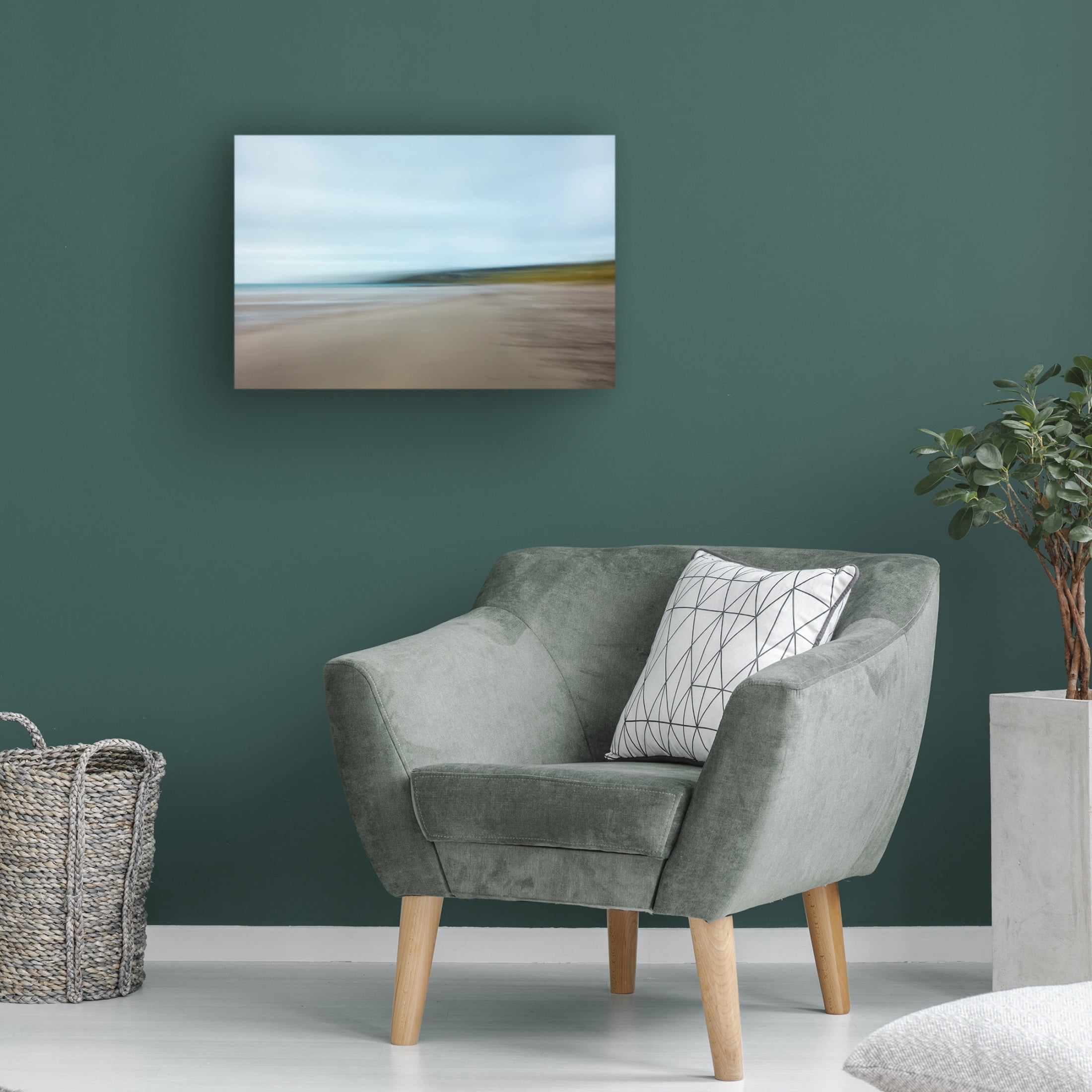 Canvas Wall Art - Kent Burkhardsmeier 'Basking Seaweed' Wall Art for Living Room, Bedroom, or Office Décor by Trademark Fine Art - 19 x 12 Inches