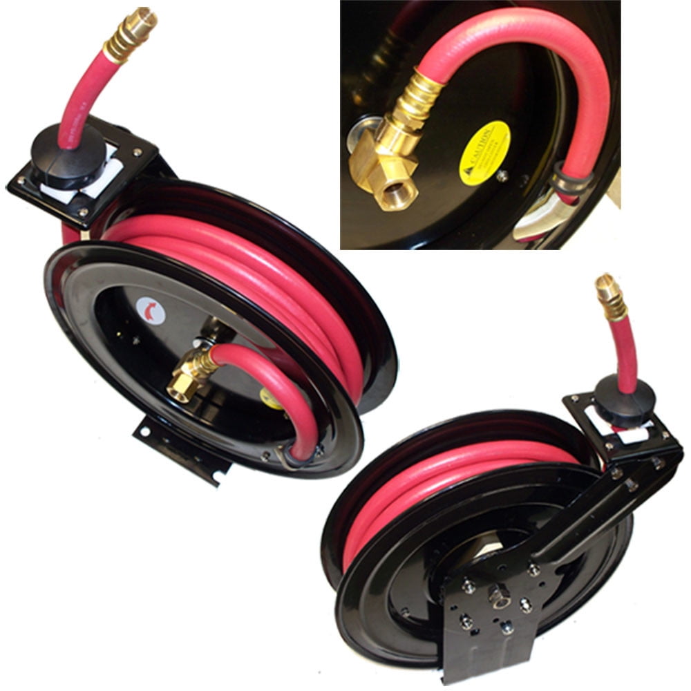 1 2 retractable water hose reel