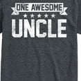 thumbnail image 3 of Instant Message - One Awesome Uncle - Men's Short Sleeve Graphic T-Shirt, 3 of 6