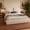 Black,White, variant on Upholstered Bed Frame, a Low Cloud-Style Bed Frame with Double-Layered Upholstered Headboard, 360° Soft Foam Edging, Metal Base, Easy to Assemble, Queen Size, White