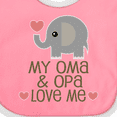 thumbnail image 4 of Inktastic Oma and Opa Love Me Boys or Girls Baby Bib, 4 of 4
