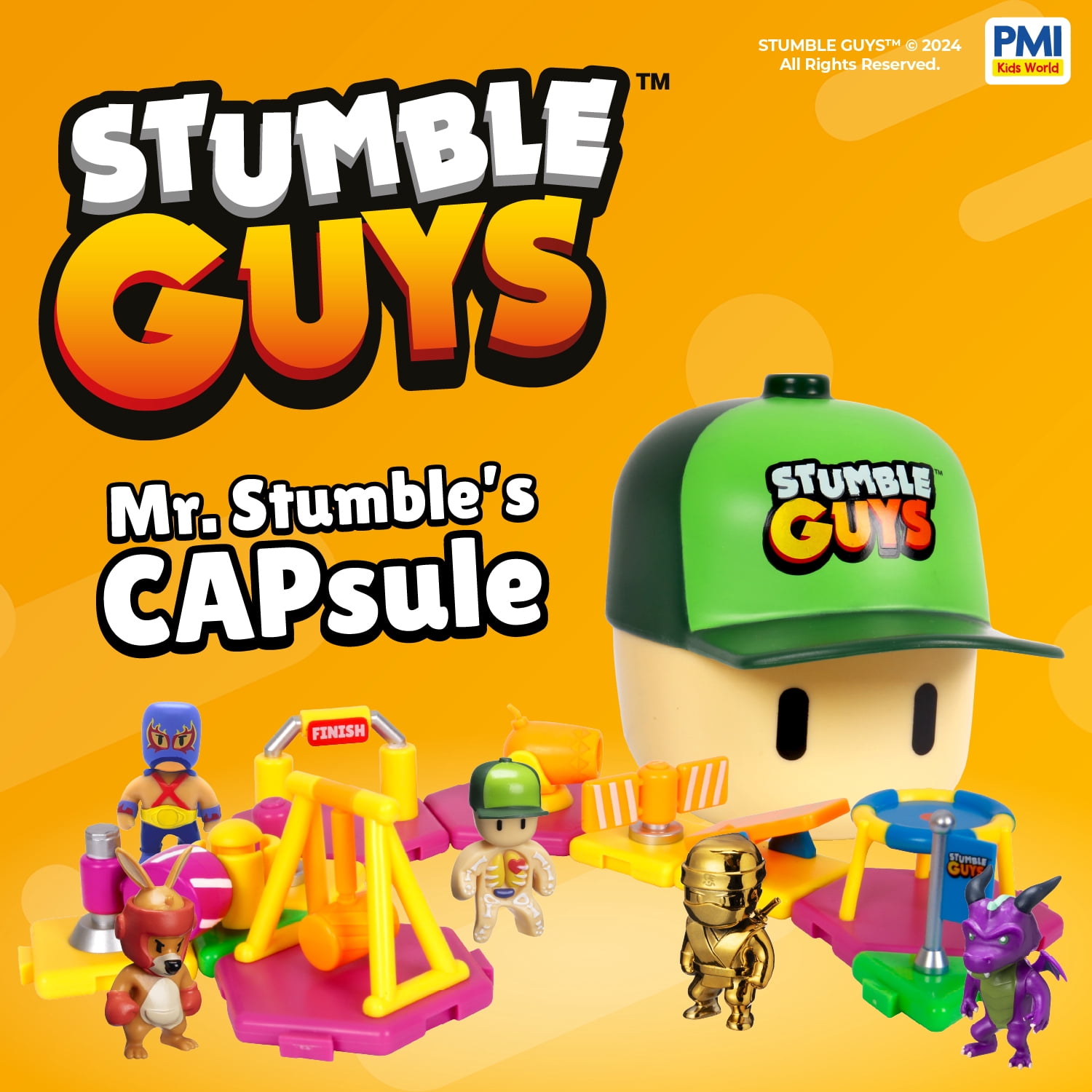 Stumble Guys Series 3 - 3” Mini Articulated Action Figure 1-Pack in a Blind Mr. Stumble's CAPsule, 18 Styles to Collect