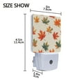 thumbnail image 4 of Yayeee LED Plug in Night Light for The Home with Auto Dusk to Dawn Light Sensors, 2 Pack, Orange Autumn Leaves, 4 of 6