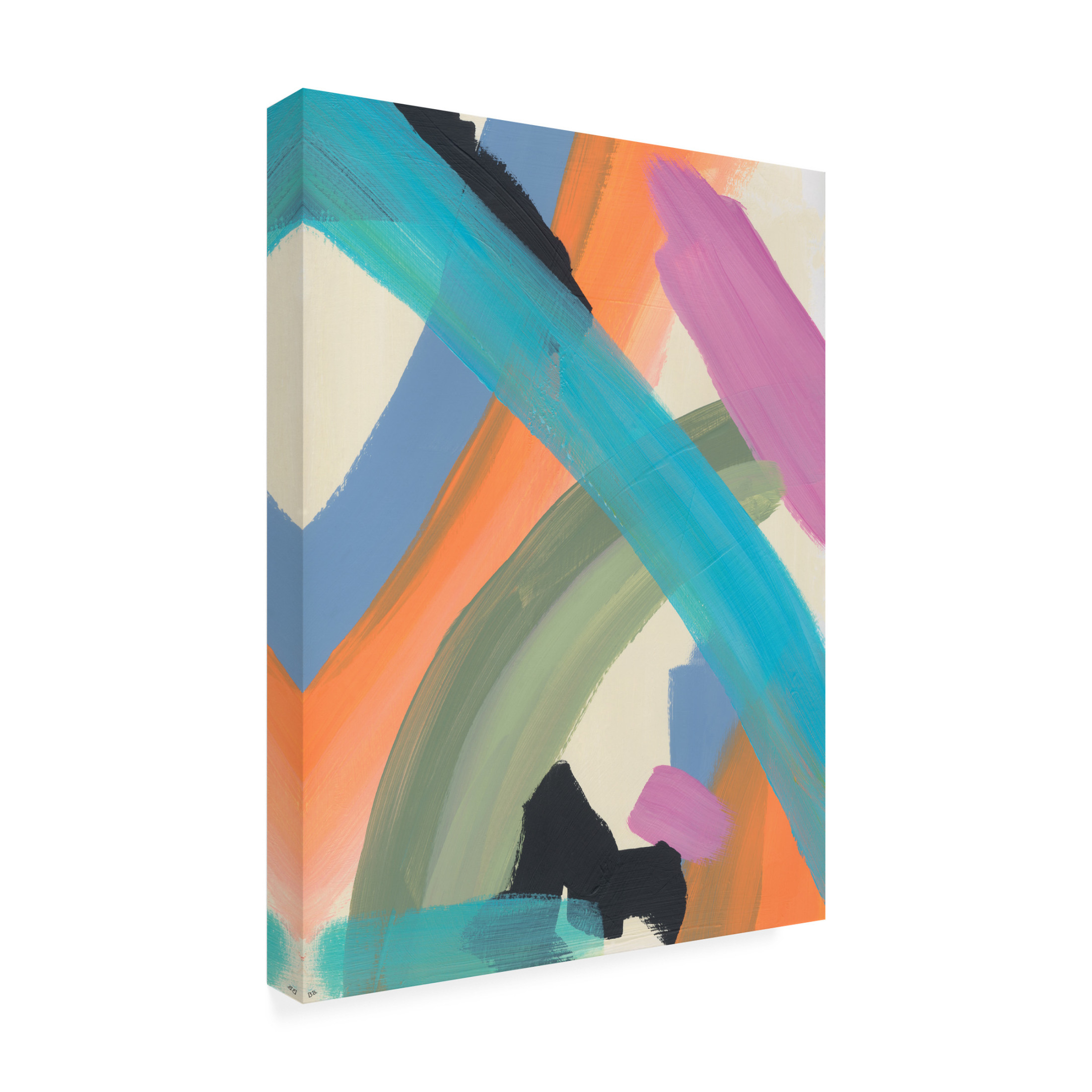 Canvas Wall Art - Bronwyn Baker 'The Script No. 2' Wall Art for Living Room, Bedroom, or Office Décor by Trademark Fine Art - 18 x 24 Inches