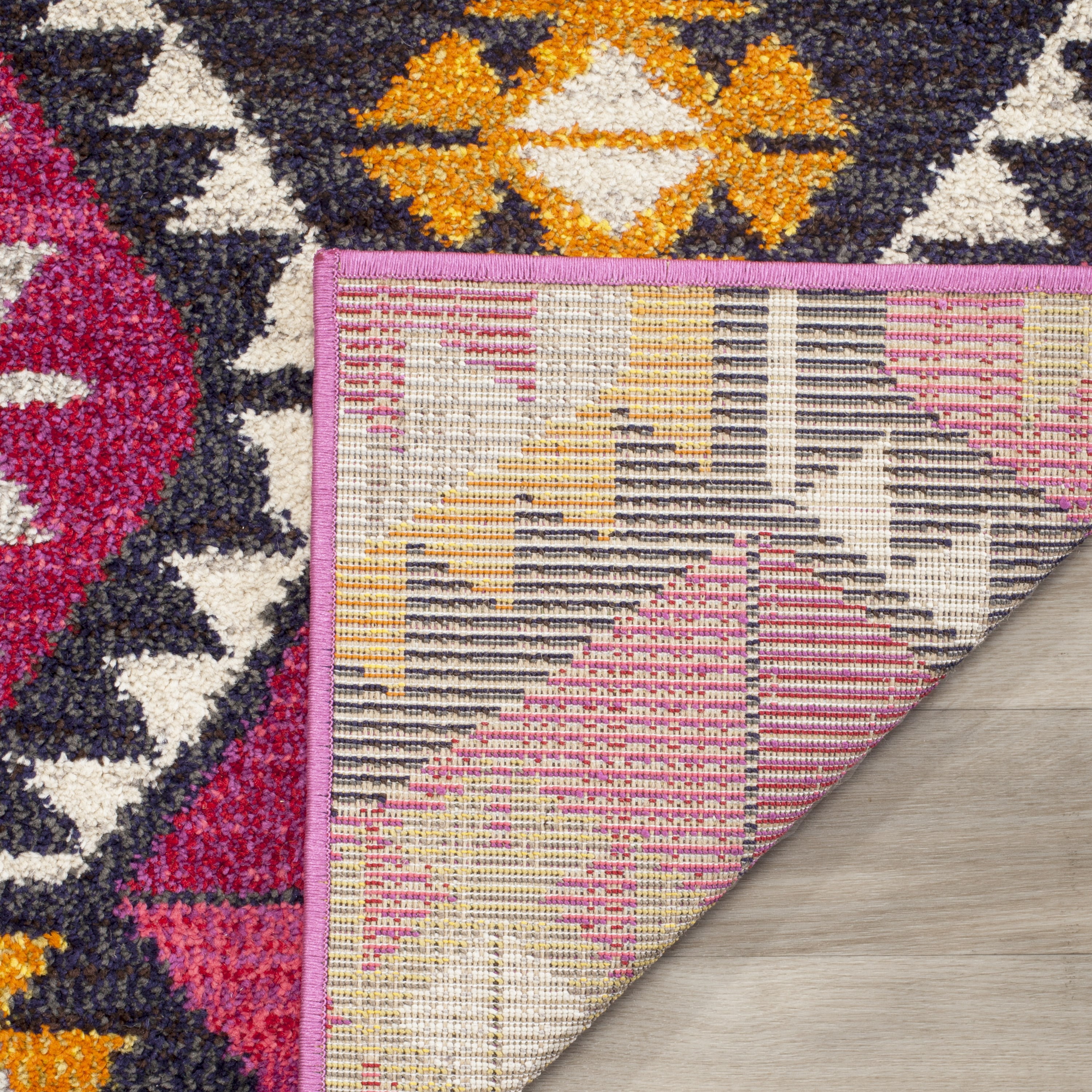 SAFAVIEH Monaco Gittan Geometric Runner Rug, Multi, 2'2" x 8'